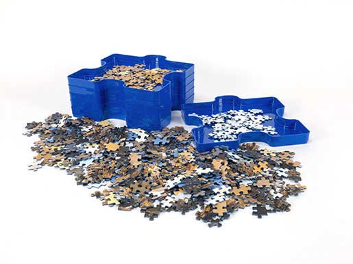 Puzzle Sorter Boxen Sortierhilfe Zubehör Jumbo Aufbewahren Puzzleteile 